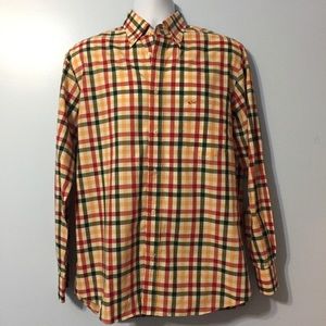Paul & Shark Plaid Casual Shirt Sz Med Euro Sz 39